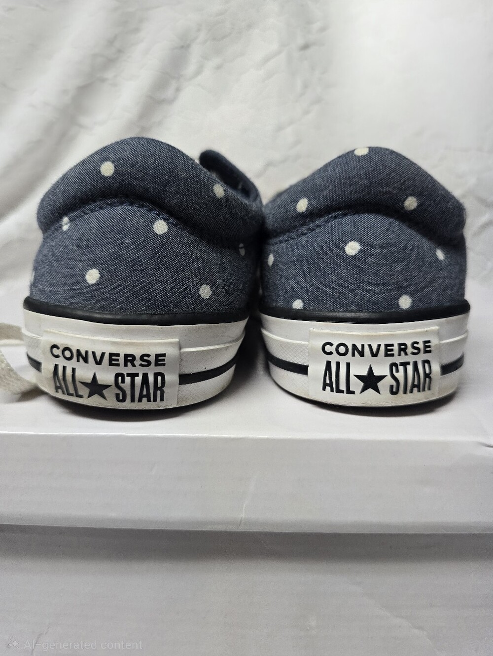 Converse Chuck Taylor All Star Womens Size 8 Blue White Athletic Shoes Sneakers - Picture 6 of 8